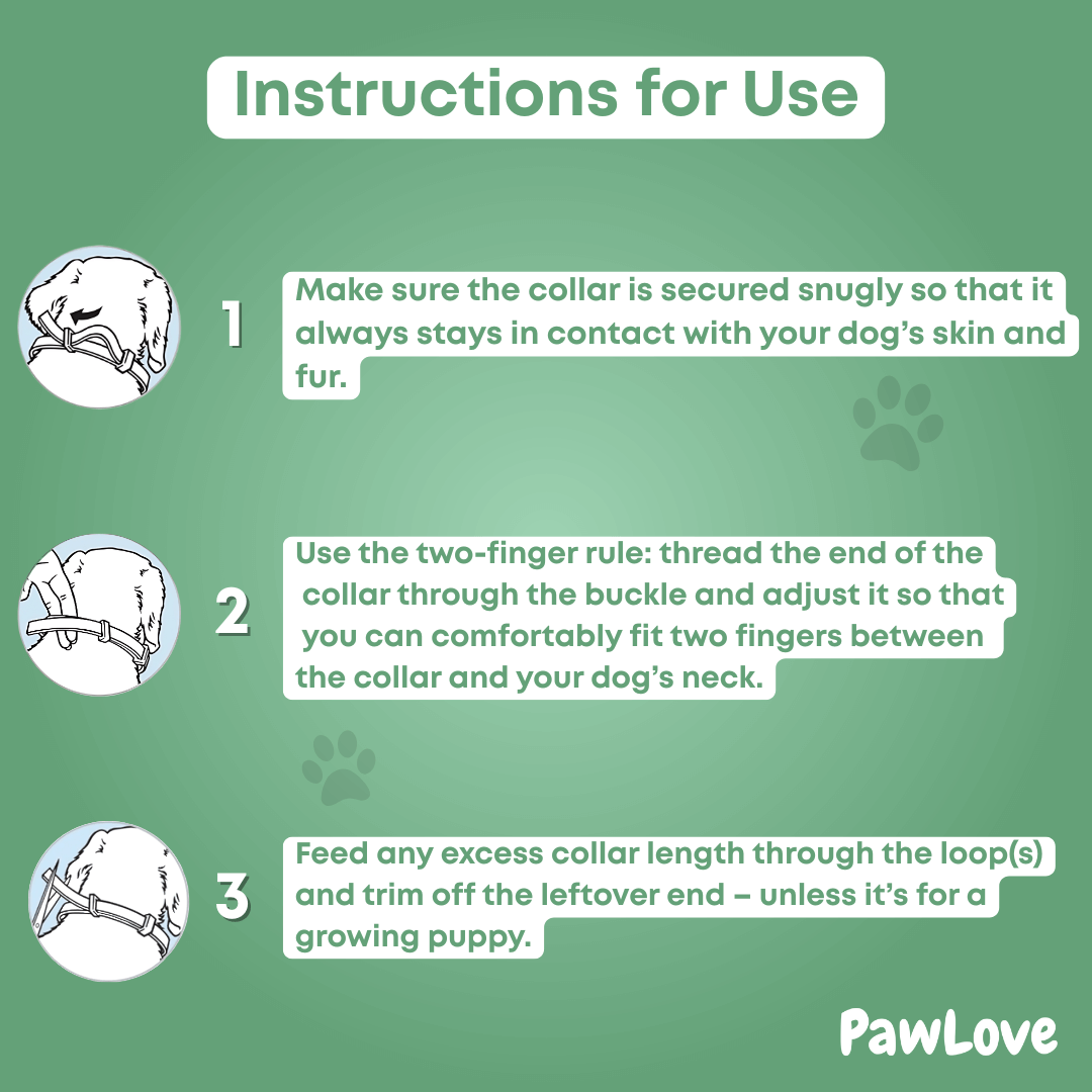 PawLove™ - Natural tick and flea protection collar