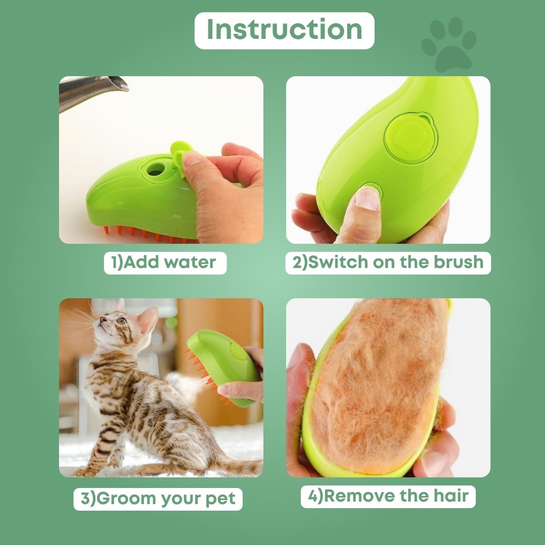 PawLove™ - Steam brush for cats and dogs