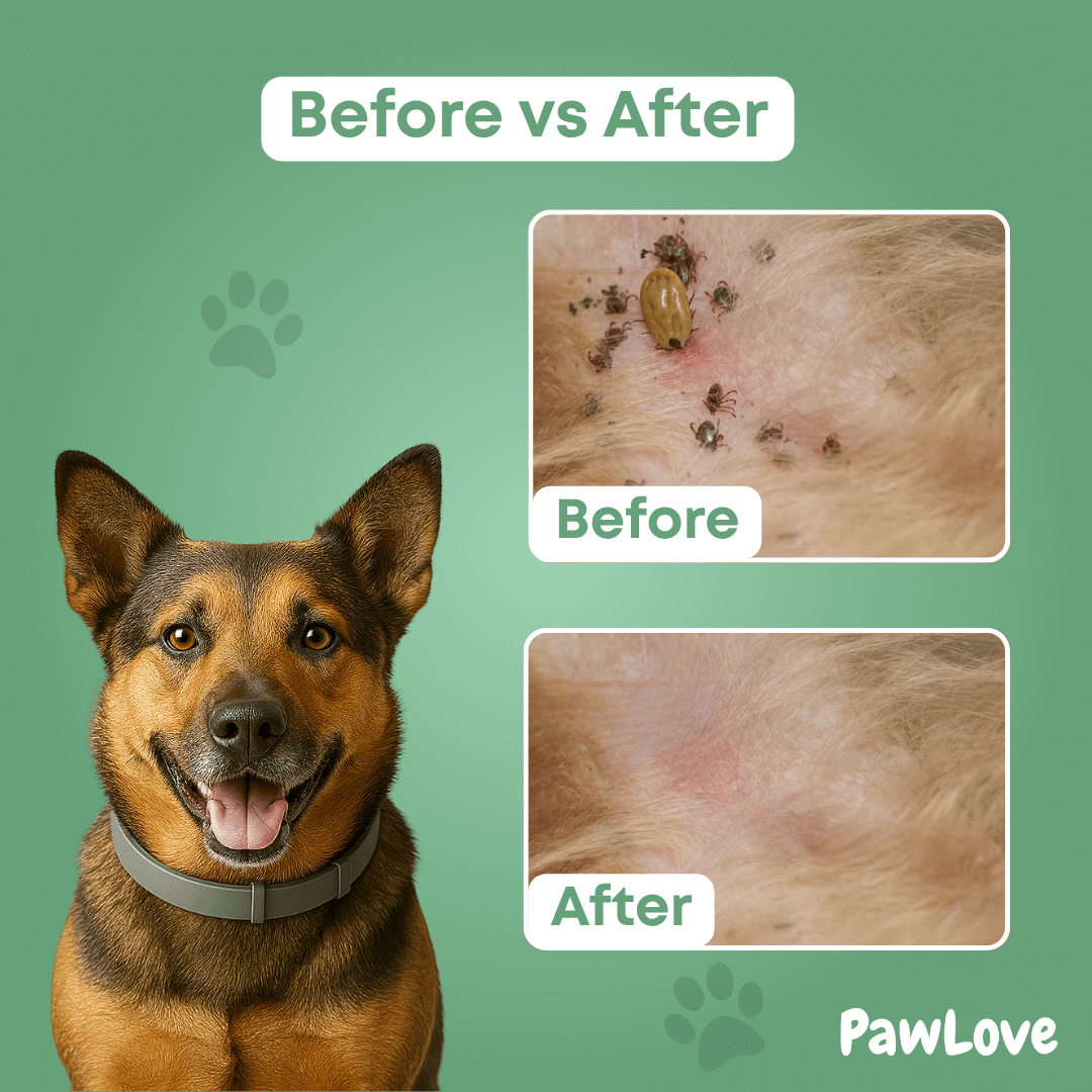 PawLove™ - Natural tick and flea protection collar