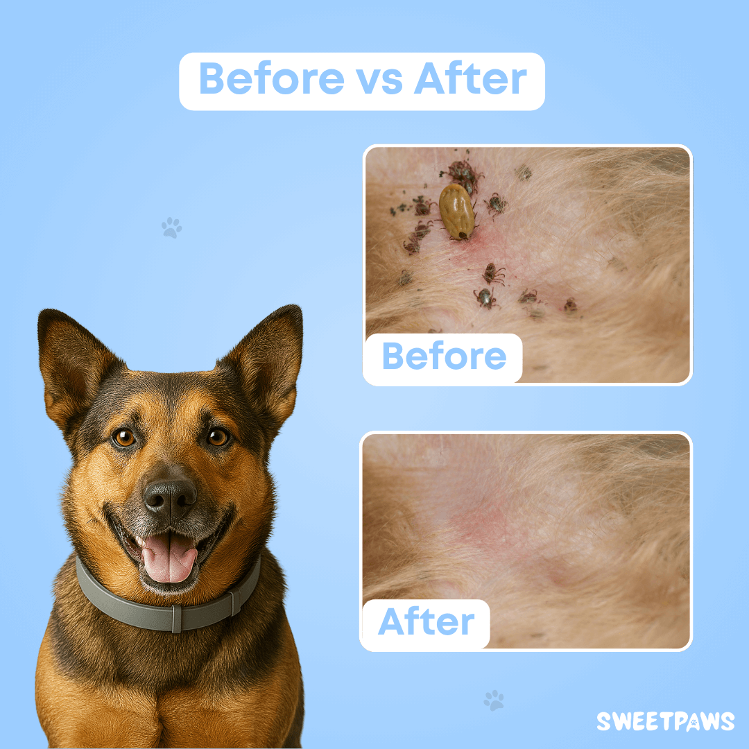 SweetPaws - Natural tick and flea protection collar