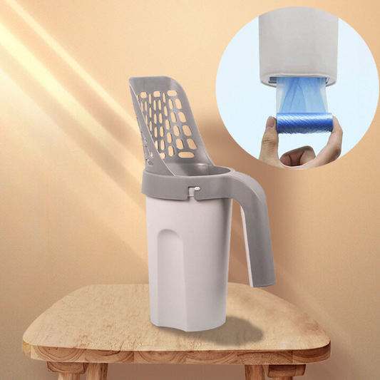 PawLove™ - Cat Litter Tray Scoop with Container
